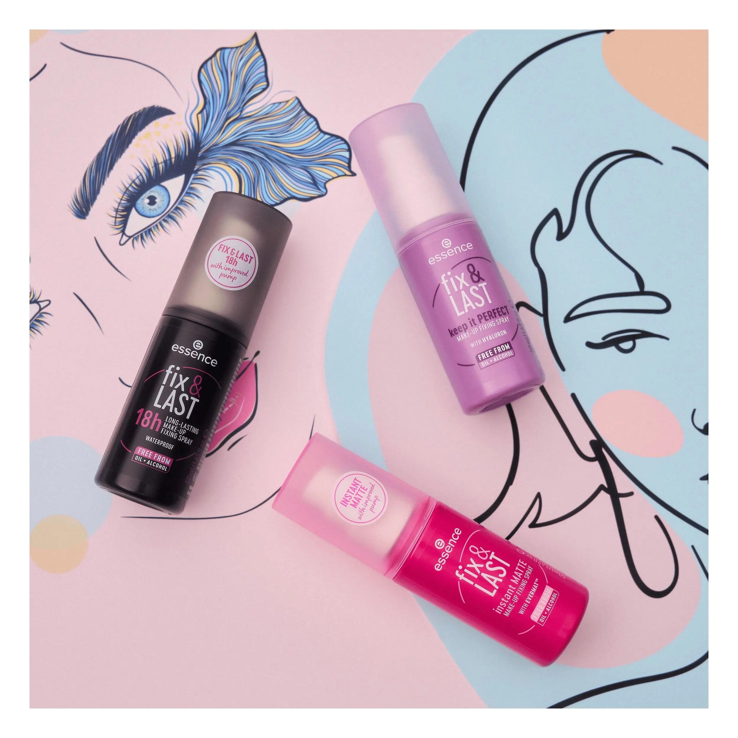 Essence Fix & Last 18h Long-Lasting Make-Up Fixing Spray 50ml