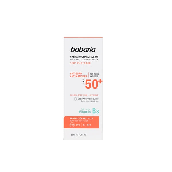 Babaria Multi Protection Face Cream Spf50+ 360 Photoage 50Ml