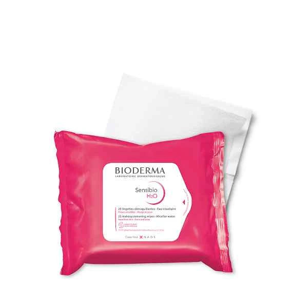 Bioderma Sensibio H20 Makeup Removing Wipes - 25 Wipes