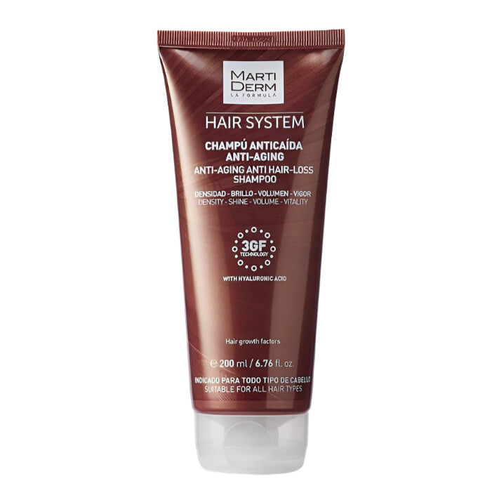 MartiDerm hair care product on a white background