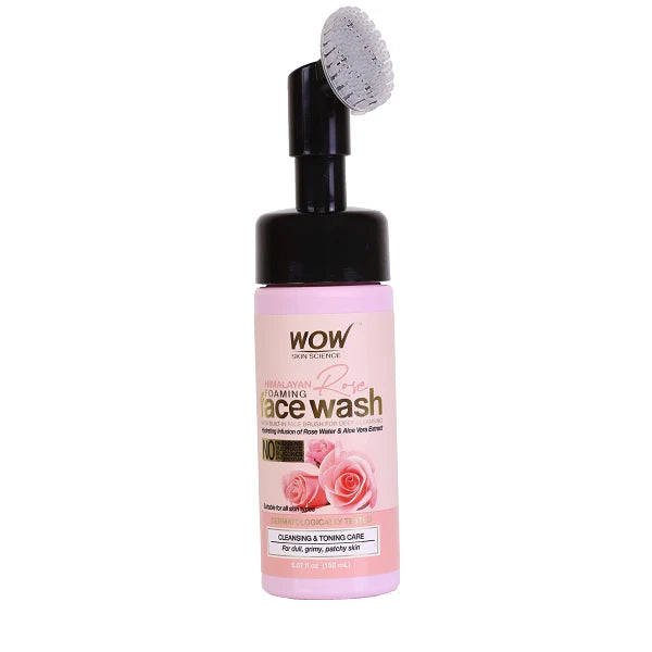 Wow Himalayan Rose Foaming Face Wash Brush 150ml – Taj Class