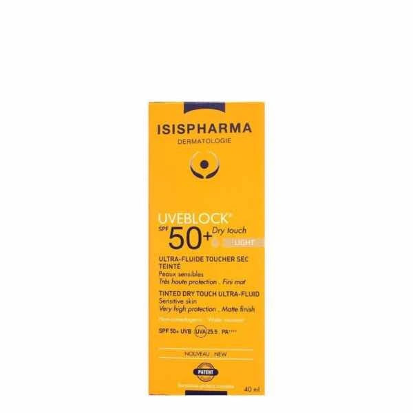 Isis Uveblock Light Tinted Spf50+ Dry Touch Ultra Fluid 40ml