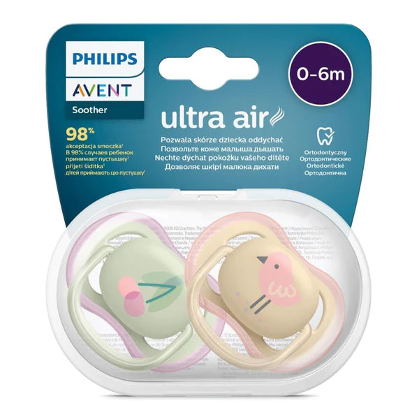 Philips Avent Ultra Air Soother 0-6m Deco - 2 Pieces