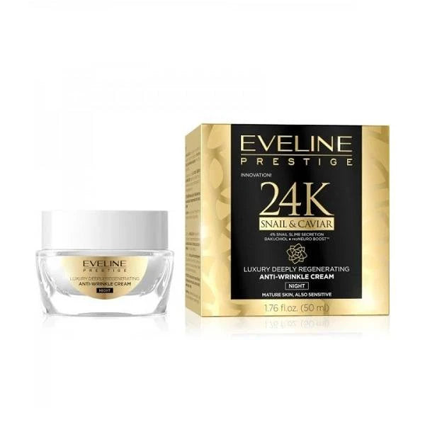 Eveline 24k Snail & Caviar Anti-wrinkle Night Cream 50ml