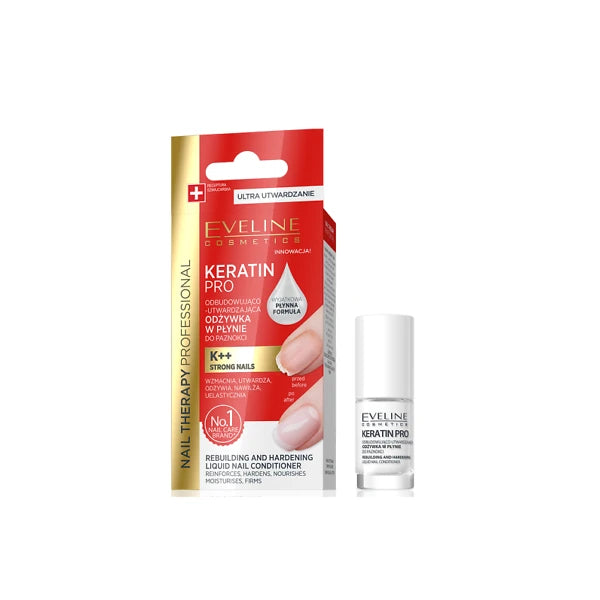 Eveline Rebuilding And Hardening Liquid Nail Conditioner Keratin Pro
