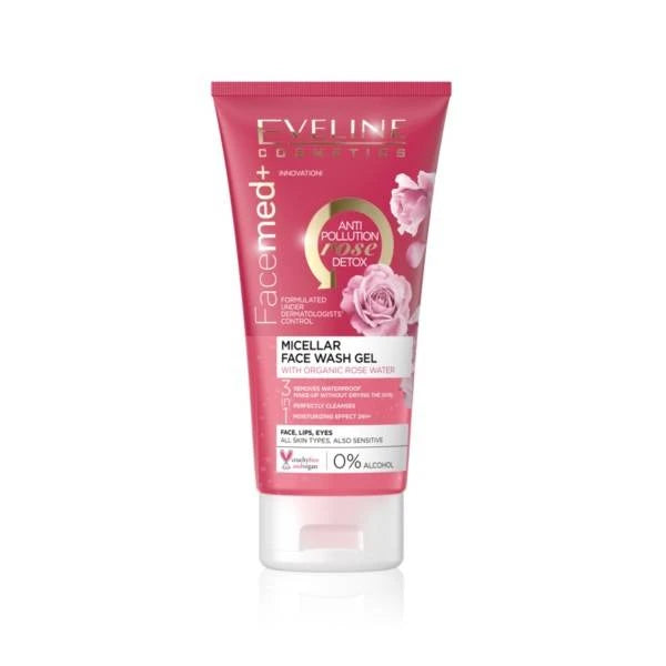 Eveline Facemed+ Rose Detox Face Wash Gel 150ml