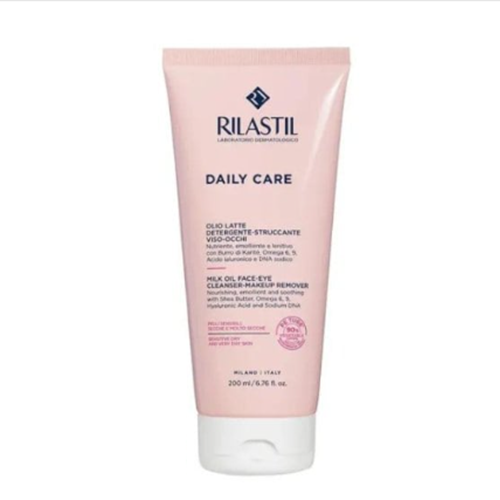 Rilastil Daily Care Milk Oil Face-Eye Cleanser & Makeup Remover, 200ml