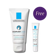 La Roche Posay Cicaplast Mains Moisturiser for Dry and Damaged Hands 50ml + La Roche Posay Effaclar Dou+ M 15ml