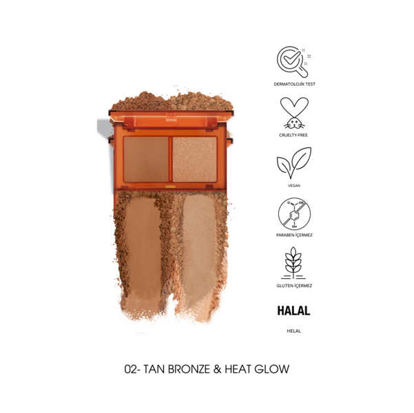 Pastel Bronzer & Highlighter Set Sun Kissed