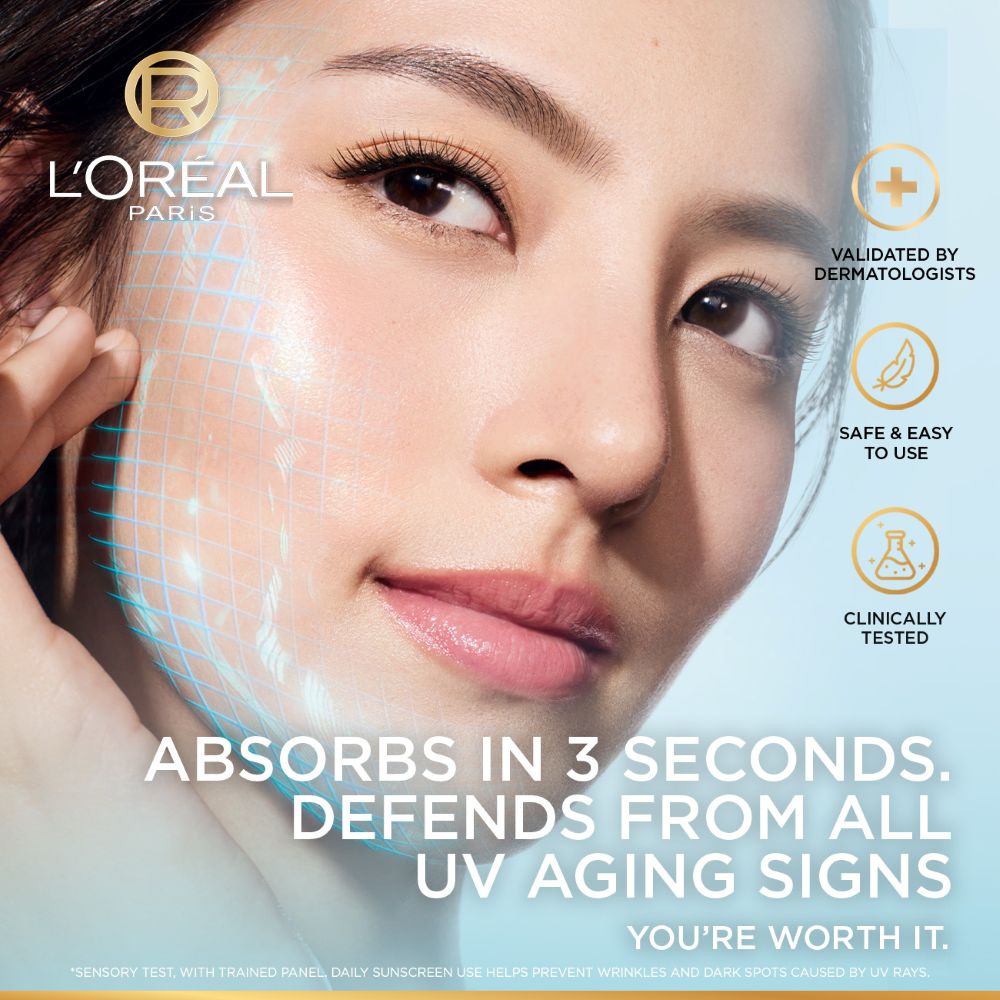 L'Oreal Paris UV Defender Aquafusion Daily Water Gel Sunscreen SPF 50+ PA++++ 50ml