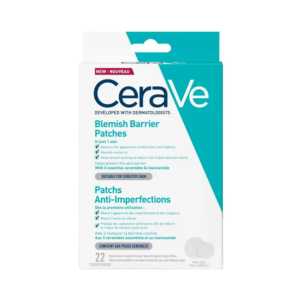 Cerave Blemish Barrier Patchs Anti-Imperfections 22 Patchs 2 Size
