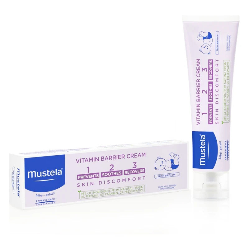 Mustela & Suavinex Complete Baby Care Set With A Natural Sponge