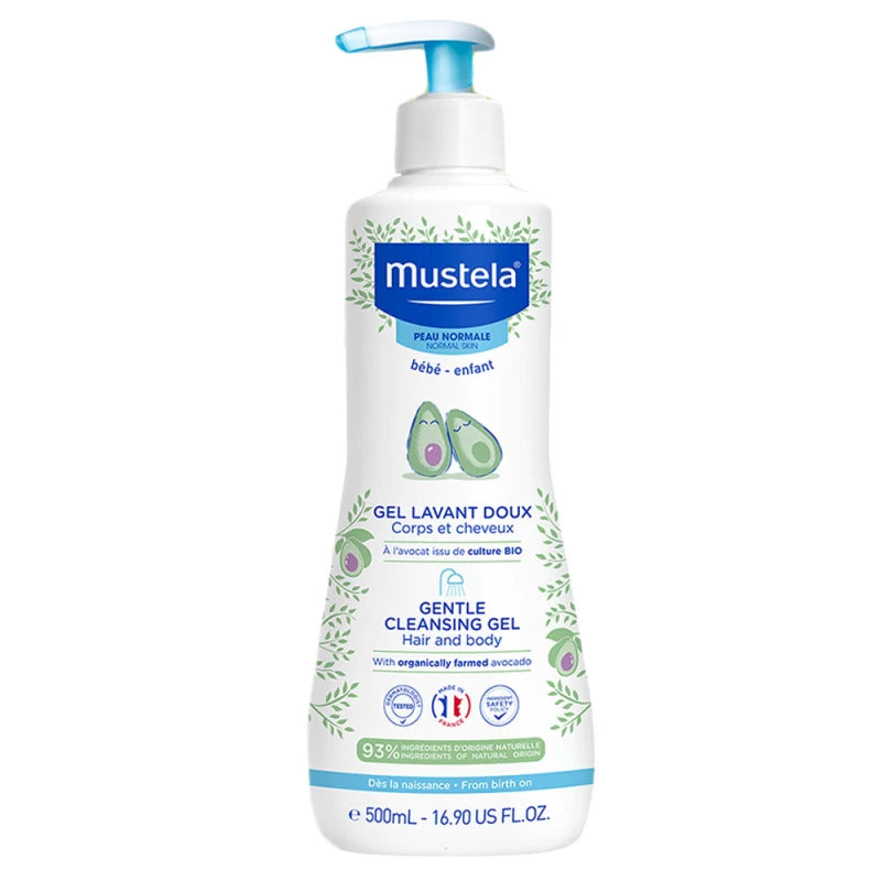 Mustela & Suavinex Baby Care Set  With Safe Baby Scissors for Complete Daily Baby Care