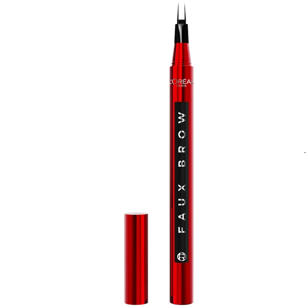 L'Oréal Paris Extensionist Lengthening & Curling Mascara Black + Faux Brow Tint Pen Get Dramatic Eye Set Free
