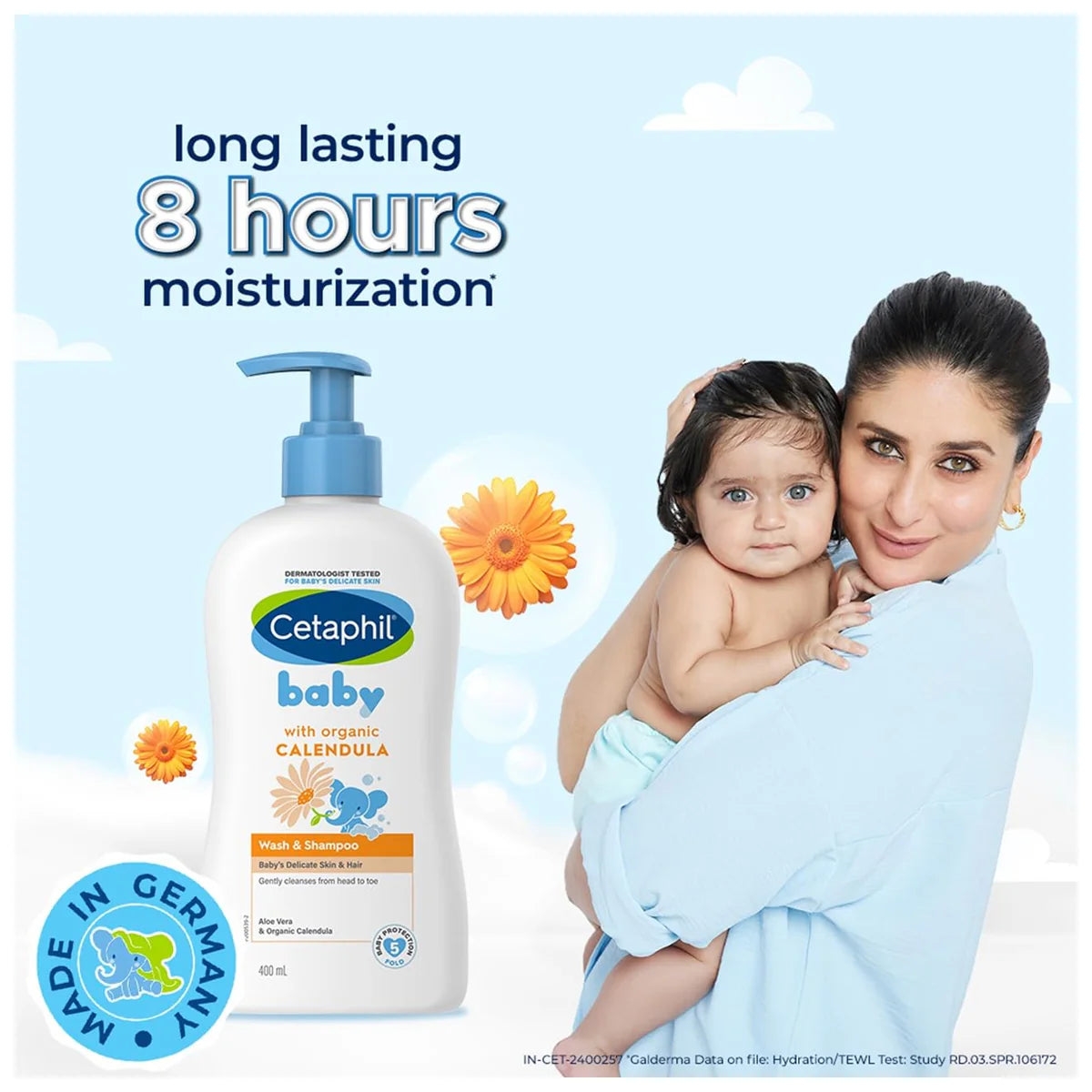 Cetaphil Baby Wash & Shampoo With Organic Calendula 400ml