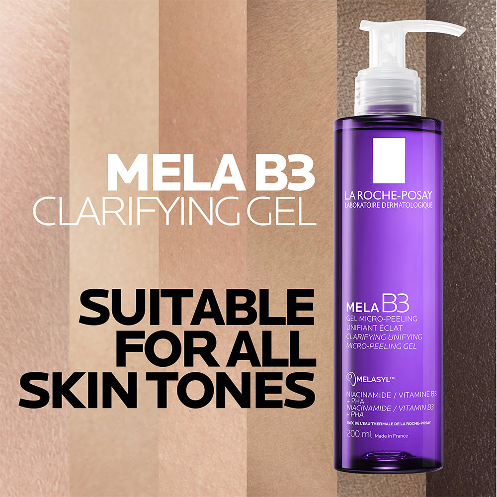 La Roche Posay Mela B3 Gel Cleanser 200ml + Free Bag