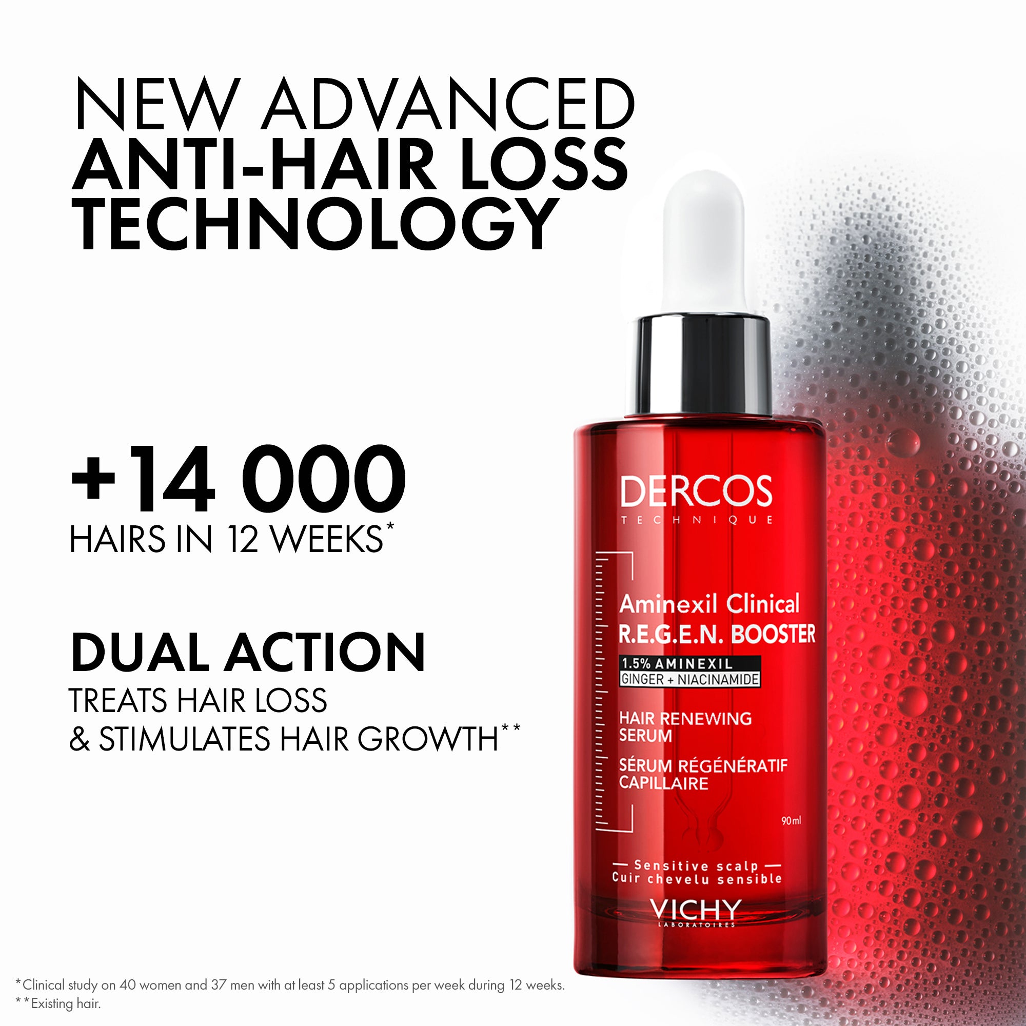 Vichy Dercos Aminexil Clinical Regenerative Boost Serum 90ml