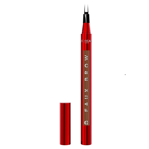 L'Oréal Paris Extensionist Lengthening & Curling Mascara Black + Faux Brow Tint Pen Get Dramatic Eye Set Free