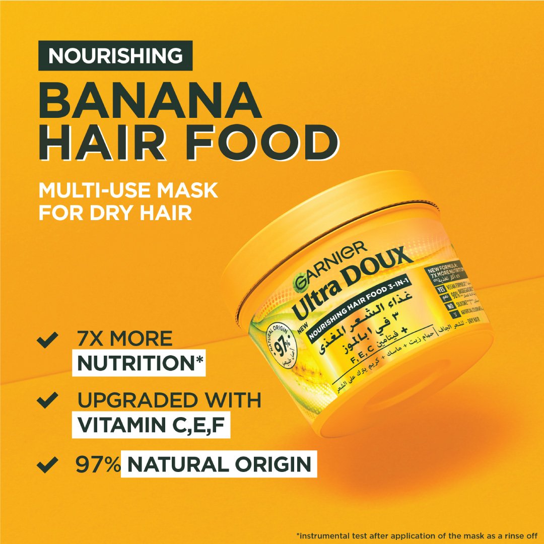 Garnier Ultra Doux Hair Food Banana & Shea 390ml