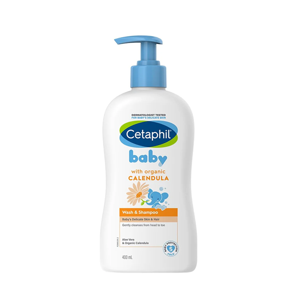 Cetaphil Baby Wash & Shampoo With Organic Calendula 400ml
