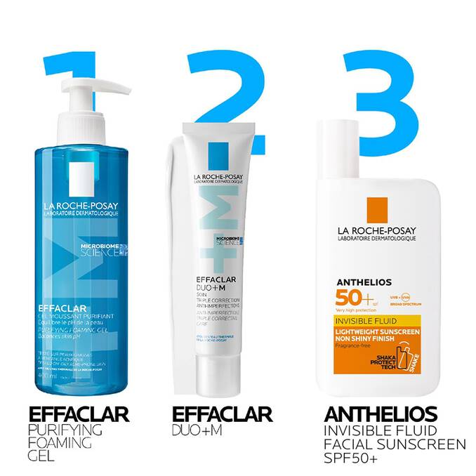 La Roche Posay Effaclar M Foaming Cleansing Gel 400ml + Free Effaclar Serum 30ml