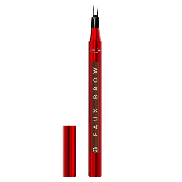 L'Oréal Paris Extensionist Lengthening & Curling Mascara Black + Faux Brow Tint Pen Get Dramatic Eye Set Free