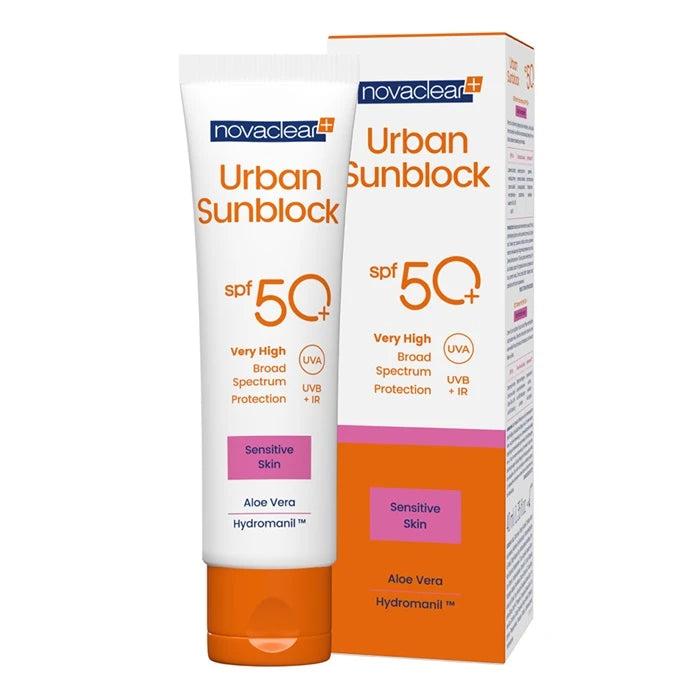 Novaclear Urban Sunblock Face Cream SPF 50+ for Sensitive Skin 40 ML