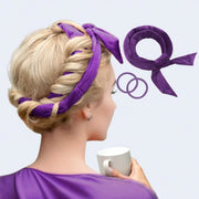 Heatless Curling Rod Headband - Purple