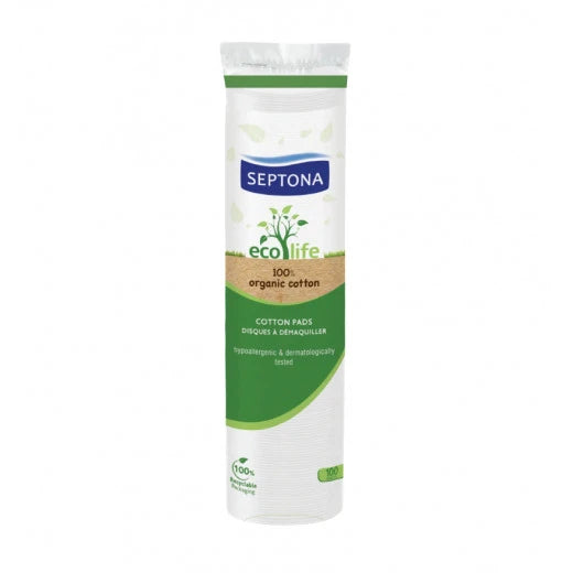Septona Eco Life Round Cotton Pads, 100 Pieces