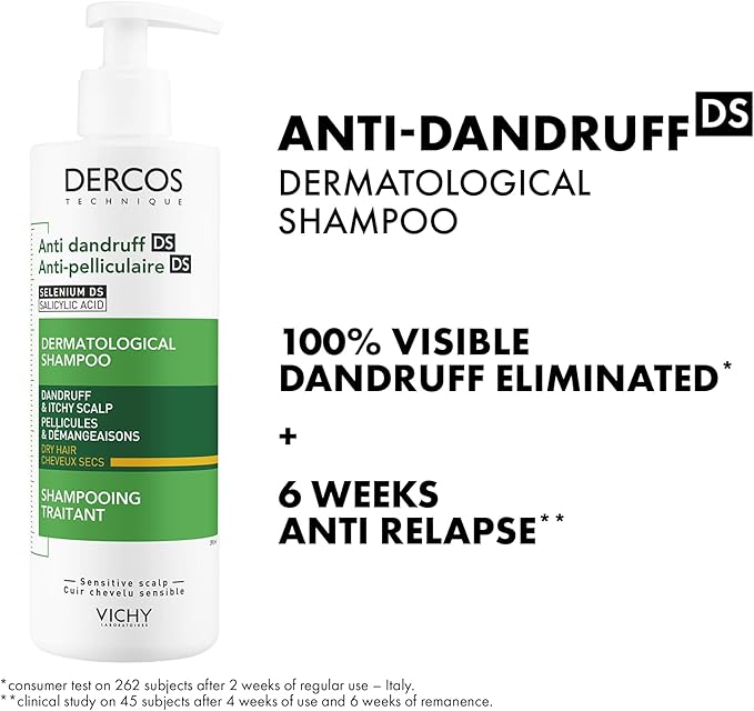 Vichy Dercos Anti Dandruff Shampoo for Dry hair 390ml