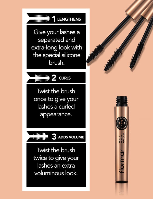 Flormar Triple Action Mascara