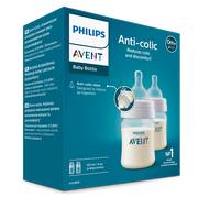 Philips Avent Anti Colic Bottles with Airfree Valve 125 ml, Pack of 2