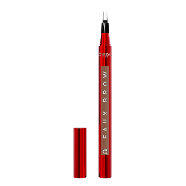L'Oréal Paris Extensionist Lengthening & Curling Mascara Black + Faux Brow Tint Pen Get Dramatic Eye Set Free