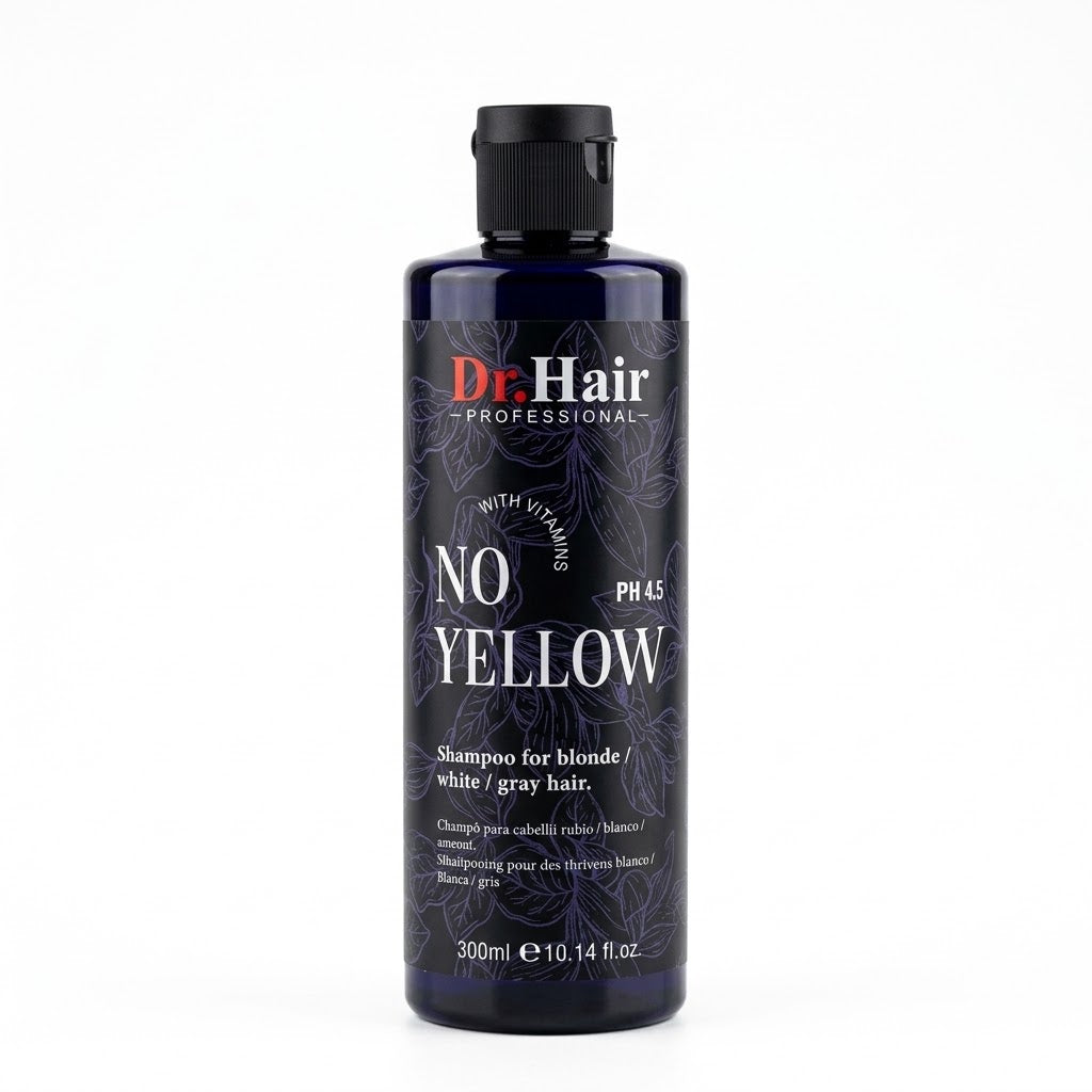 Dr.Hair Professional No Yellow Shampoo For Blonde, White and Gray Hair 300ml