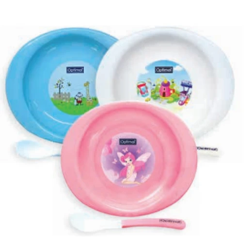 Optimal Solid Body Feeding Plate With S-S White