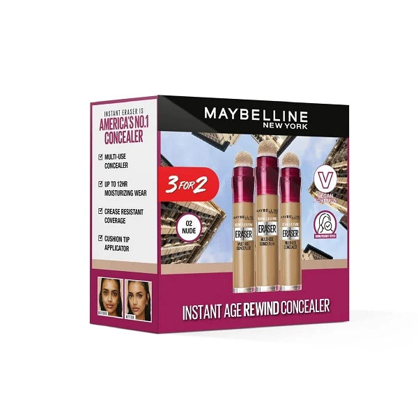 Maybelline Instant Age Rewind Concealer - 02 Nude Offer (Buy 2 Get 1 Free)