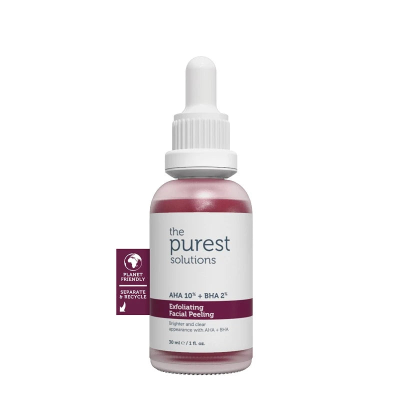 Exfoliating Facial Peeling Aha %10 + Bha %2 Serum 30ml The Purest Solutions EXP 11.2026