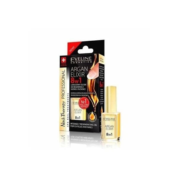 Eveline Argan Elixir 8in1 Regenerating Oil For Cuticles And Nails