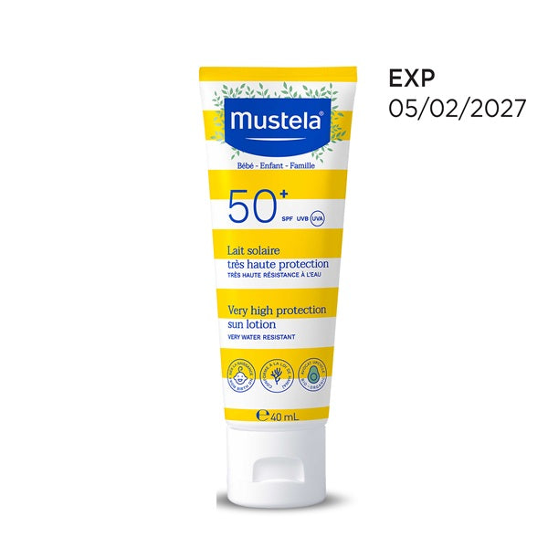 Mustela Very High Protection Sun Lotion 40ml With A Free Sun Bag