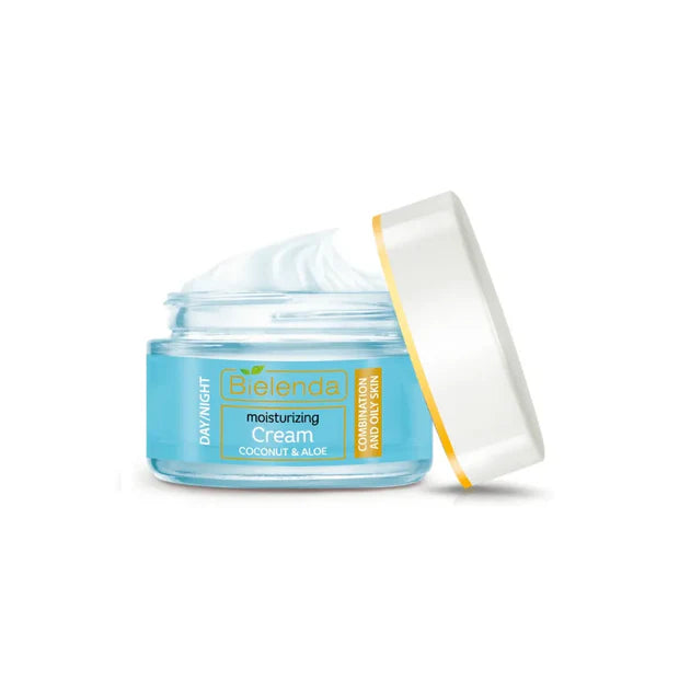 Bielenda Hydra Care Moisturizing Face Cream Coconut & Aloe 50 ml – Combination & Oily Skin