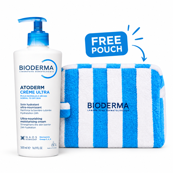 Bioderma Atoderm Creme Ultra-nourishing Cream 500ml + Free Pouch