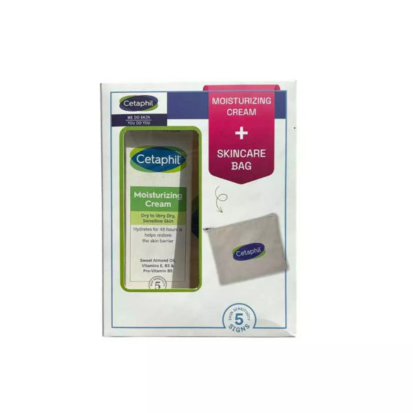 Cetaphil Moisturizing Cream 100g + Skincare Bag Free