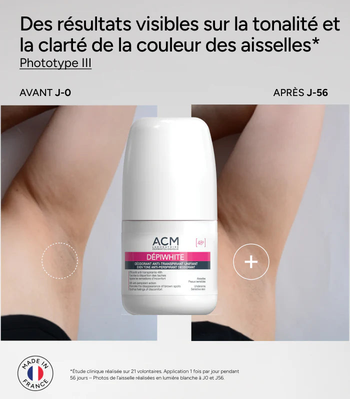 Acm Laboratoire Dépiwhite Antiperspirant Unifying Deodorant, 50 ml