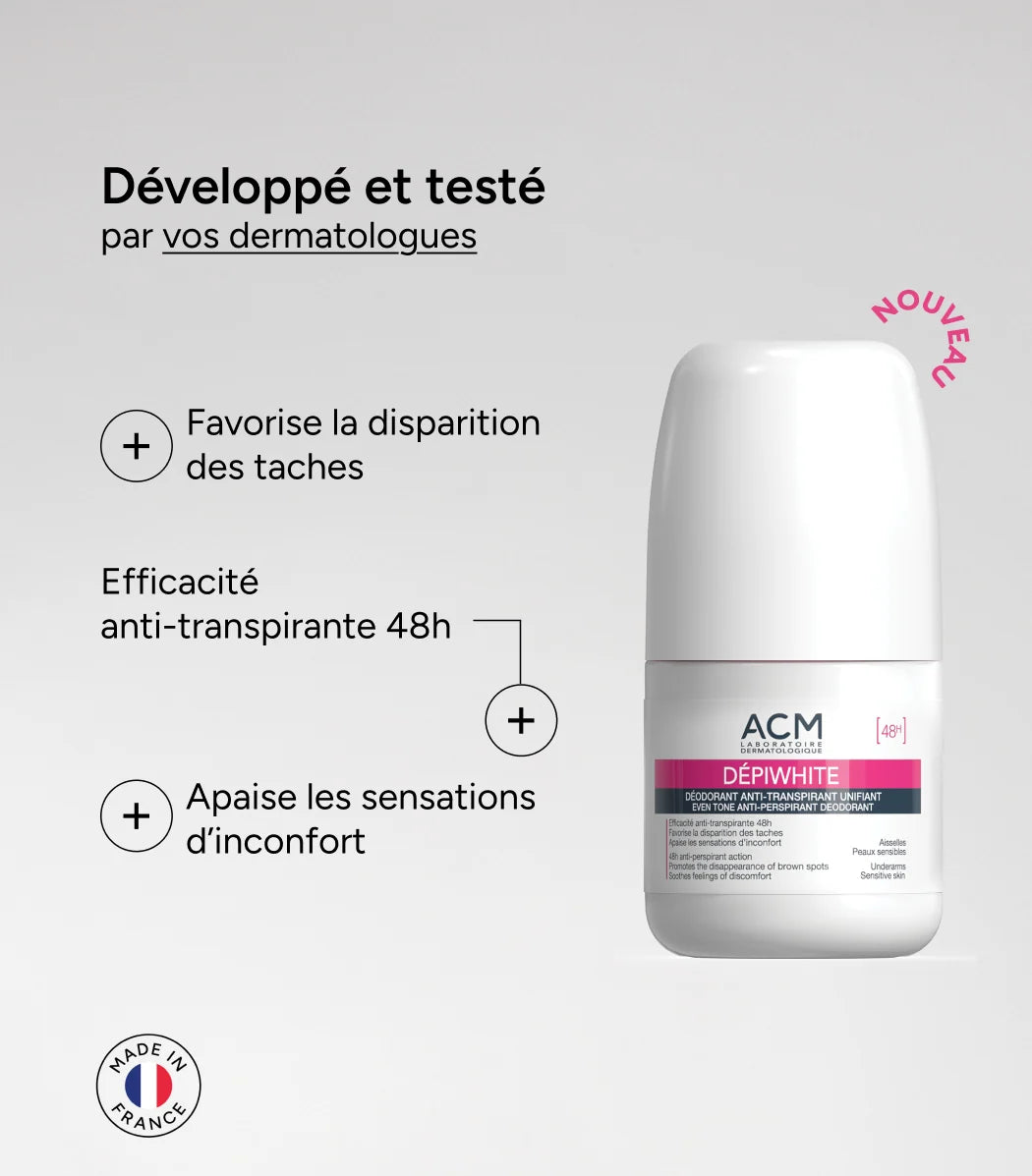 Acm Laboratoire Dépiwhite Antiperspirant Unifying Deodorant, 50 ml