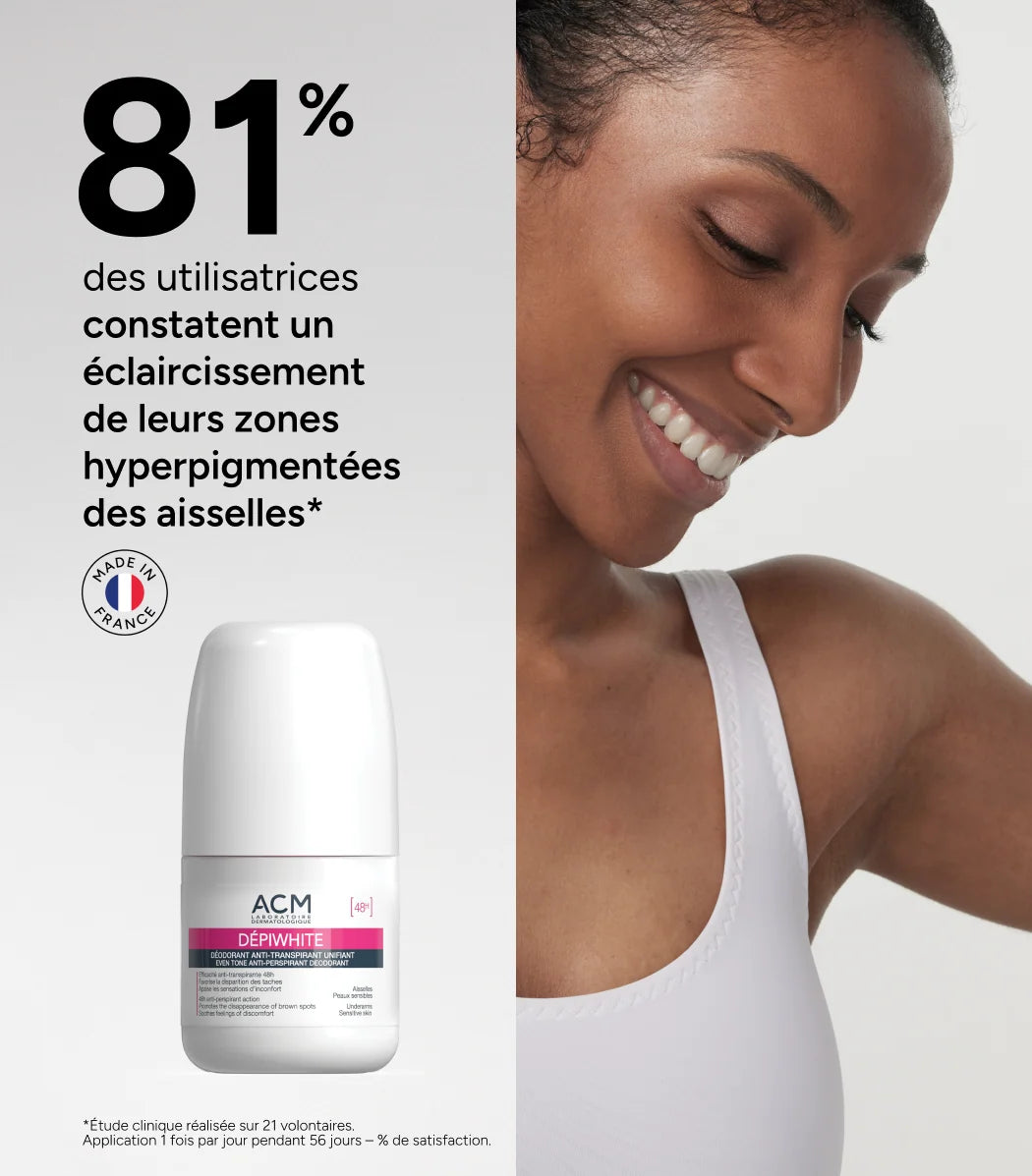 Acm Laboratoire Dépiwhite Antiperspirant Unifying Deodorant, 50 ml