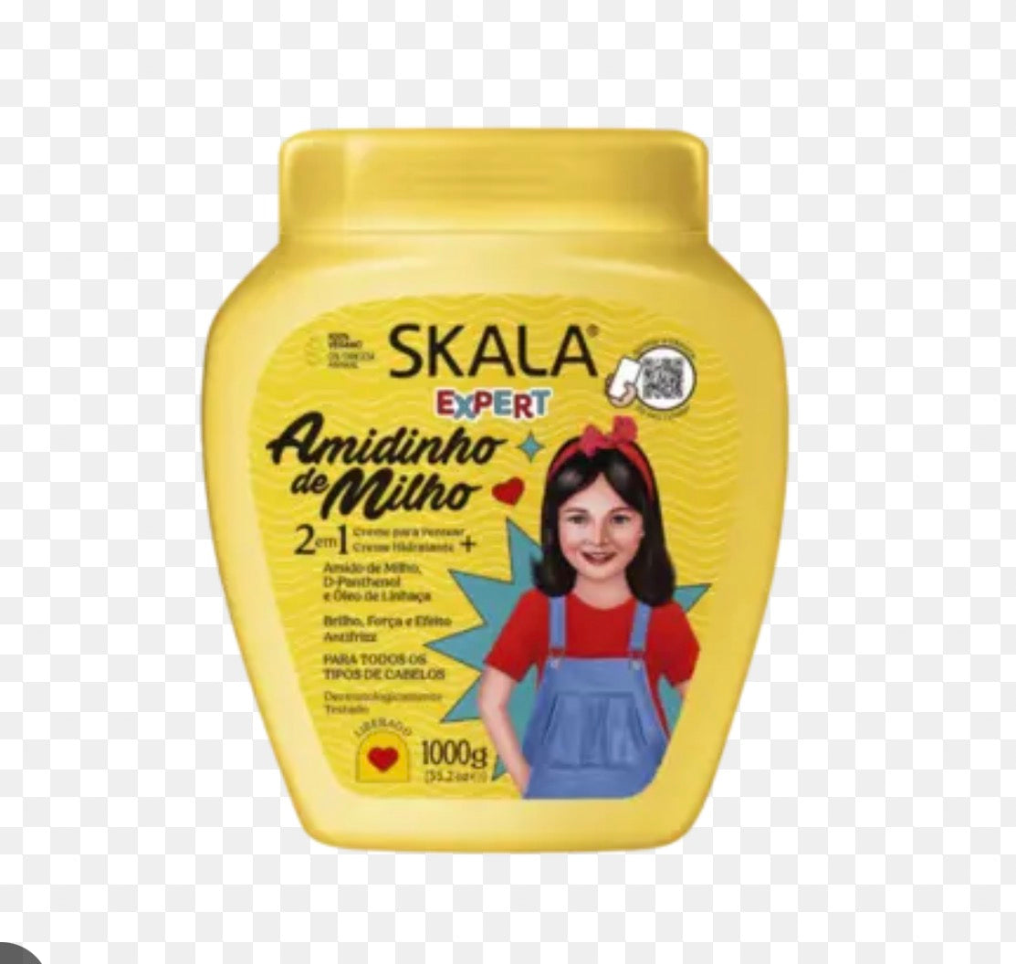 SKALA Amido de Milho Kids Hair Treatment Conditioning Cream 1000g