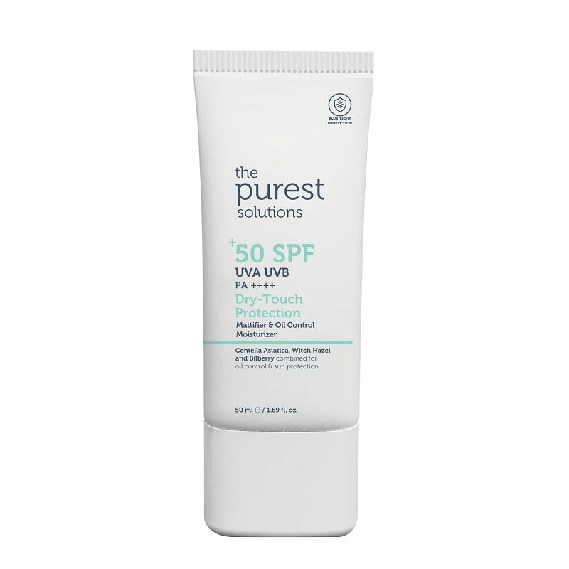 Dry Touch Protection Spf50+ 50ml - Mattifier & Oil Control Moisturizer - The Purest Solutions