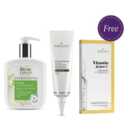 Bio Balance Derma Soothe Facial Cleansing Gel 250ml &  Skin Care Cream 55ml  + Vitamin Ester C Super Ampoule Free