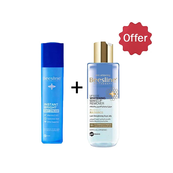 Beesline Instant Bright Day Cream + Free Eye Makeup Remover Offer