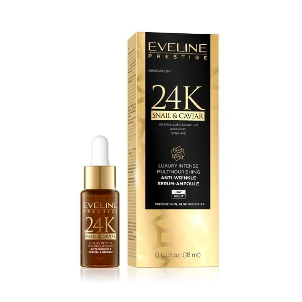 Eveline 24k Snail & Caviar Anti-wrinkle Serum 18ml